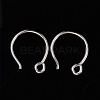 Anti-Tarnish Rhodium Plated Sterling Silver Earring Hooks X-STER-N0001-028-4