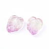 Two-Tone Transparent Glass Charms GLAA-H016-15Z-2