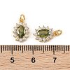 SHEGRACE Brass Micro Pave Cubic Zirconia Pendants XGRQ2O509-446D-G-3