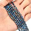 Electroplate Glass Beads Strands EGLA-J013-4X6mm-F34-5