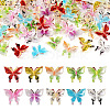  60Pcs 10 Colors Transparent Resin Cabochons CRES-TA0001-32-2