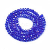 Electroplate Glass Beads Strands EGLA-A034-T1mm-B27-2