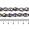 Transparent Electroplate Glass Beads Strands EGLA-N013-T4mm-B27-4