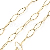 Ion Plating(IP) 304 Stainless Steel Textured Horse Eye Link Chains CHS-I020-01B-G-1