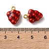 304 Stainless Steel Enamel Pendants STAS-B100-06G-05-3