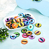 Eye Printed Glass Cabochons GGLA-BT0001-01-28