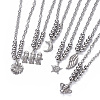 304 Stainless Steel Pendant Necklaces NJEW-O113-08P-1