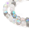 Electroplate Glass Beads Strands X1-EGLA-P048-A03-3
