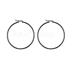 304 Stainless Steel Big Hoop Earrings EJEW-F105-05B-2