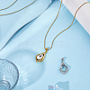 2Pcs 2 Colors Brass Pendants Cabochon Settings FIND-HS0001-14-6