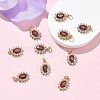 SHEGRACE Brass Micro Pave Cubic Zirconia Pendants XGRQ2O123-446F-G-4