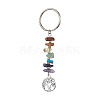 Chakra Natural Gemstone Chips Keychains KEYC-JKC00551-3