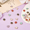 30Pcs 6 Colors Alloy Charms ENAM-TA0001-76-11