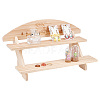 DIY 2 Tier Stair Style Wooden Plant Stand Kit ODIS-WH0299-11B-1