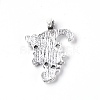 Alloy Hook Button PALLOY-WH0082-63-6