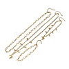 Heart 304 Stainless Steel Double Necklaces & Bracelets Sets for Women SJEW-F226-03G-2