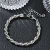6MM 304 Stainless Steel Round Rope Chain Bracelets SA-CBA2696-25P-1