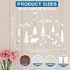1 Set PET Hollow Out Drawing Painting Stencils DIY-MA0004-76A-4