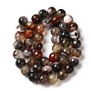 Dyed & Heated Natural Fire Crackle Agate Beads Strands G-P539-B01-04-3