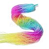 Transparent Gradient Color Glass Beads Strands X-GLAA-H021-01B-16-1