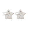 304 Stainless Steel Plastic Imitation Pearl Stud Earrings EJEW-R030-01G-03-4