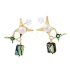 Pearl Ear Studs EJEW-P256-05G-1