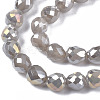 Electroplate Glass Beads Strands EGLA-T008-15A-3