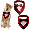 2Pcs 2 Styles Polyester Pet Handkerchi AJEW-CP0008-69B-1