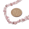 Natural Rose Quartz Chip Beaded Necklace NJEW-JN04615-13-3