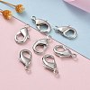 Platinum Brass Lobster Claw Clasps X-KK-903-N-NF-6