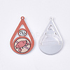 Acrylic Pendants X-OACR-S035-16G-3