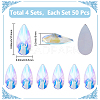 4 Sets Acrylic Rhinestone Cabochons GACR-SP0001-06C-2
