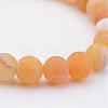 Natural Weathered Agate(Dyed) Stretch Beads Bracelets BJEW-JB02513-02-2