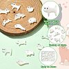 14Pcs 7 Styles Animal Theme Natural White Shell Beads Sets FIND-CJ0004-74-3
