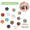 Natural & Synthetic Gemstone Round Beads G-NB0003-86B-2