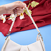 8Pcs 8 Styles White Acrylic Round Beads Bag Handles FIND-TA0001-40-6