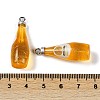 Transparent Resin Pendants RESI-D074-03C-3