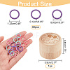  60Pcs Alloy Knitting Stitch Marker Rings FIND-NB0003-46-2