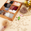 36Pcs 18 Cplors Faux Fox Fur Soft Pompom Ball AJEW-OC0013-65-3