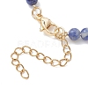 Natural Gemstone Link Chain Bracelets for Women BJEW-JB13315-6