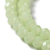 Baking Paint Imitation Jade Glass Bead Strands DGLA-A034-J6MM-A21-3