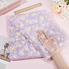 4 Yard Daisy Pattern Nylon Mesh Fabric AJEW-WH0314-459A-3