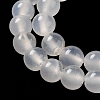 Natural White Agate Round Beads Strand G-L086-6mm-11-4