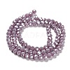 Electroplate Opaque Glass Beads Strands EGLA-A035-P6mm-A11-2