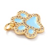 Real 18K Gold Plated Brass Micro Pave Cubic Zirconia Charms ZIRC-L100-085G-05-4