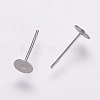 304 Stainless Steel Stud Earring Settings X-STAS-K146-009-5mm-1