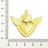 Alloy Rhinestone Settings Pendant PALLOY-H132-02G-07-3