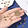 20Pcs 10 Colors 304 Stainless Steel Rhinestone Links/Connectors STAS-YW0010-11-4