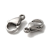 Tarnish Resistant 304 Stainless Steel Lobster Claw Clasps X-STAS-R050-11x7mm-2