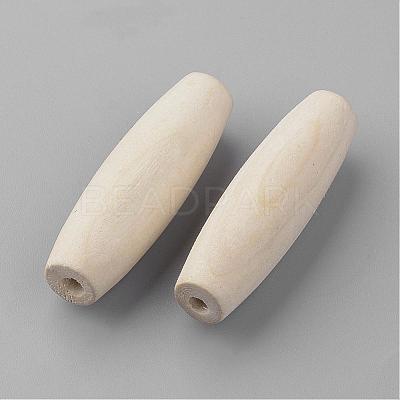 Unfinished Wood Beads WOOD-R253-18-LF-1